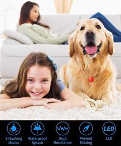 img 1 attached to 6 PCS Clip-on Dog Cat Collar Lights: Colorful Safety Lights for Night Walking with Waterproof Hands-Free 3 Flash Modes