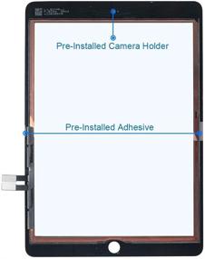 img 3 attached to Дисплей-датачик белого цвета MMOBIEL для iPad 6 6-го поколения 2018 года, 9,7-дюймовый сенсорный стекло-дисплей с набором инструментов