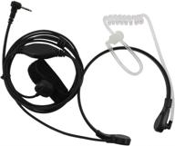 🎧 tenq throat mic covert acoustic tube earpiece for 1 pin motorola walkie talkie radios t6200 logo