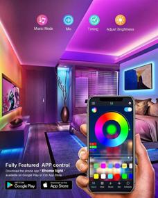 img 1 attached to 🌟 Enhance Your Bedroom with Nexillumi's 75 ft LED Lights - Music Sync, Remote Control, and Stunning RGB Effects for Christmas and Room Decoration