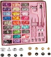 🧵 300 sets snaps and snap pliers kit with buttons for sewing, crafting, and diy christmas crafts logo