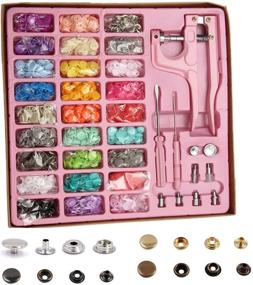 img 3 attached to 🧵 300 Sets Snaps and Snap Pliers Kit with Buttons for Sewing, Crafting, and DIY Christmas Crafts