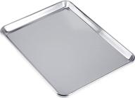 🍪 love-homemaster heavy duty pure aluminum half sheet pan: top-quality cookie sheet (18" x 13" x 1") for baking perfection logo