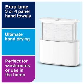img 3 attached to 🧻 Tork Xpress White Countertop Multifold Hand Towel Dispenser - Efficient One-at-a-Time Dispensing with Elevation Design
