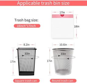 img 3 attached to 🗑️ KONE Drawstring Trash Bag - 4 Gallon Small Garbage Bags for Bathroom, Bedroom, Office, Car, Kitchen, 100 Count