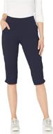 👖 columbia women's anytime casual capri - stain resistant with sun protection for enhanced comfort and durability логотип