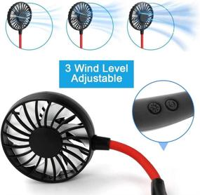 img 2 attached to Maxesla Portable Personal Fan 360°Rotation Heating, Cooling & Air Quality