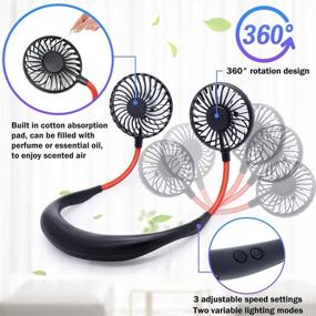 img 1 attached to Maxesla Portable Personal Fan 360°Rotation Heating, Cooling & Air Quality