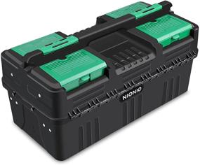 img 2 attached to 🧰 NIONIO 20-Inch Portable Tool Box: Multi-Function Storage Solution with Tray and Divider - Ideal for Home, Office, or Garage