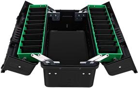 img 4 attached to 🧰 NIONIO 20-Inch Portable Tool Box: Multi-Function Storage Solution with Tray and Divider - Ideal for Home, Office, or Garage