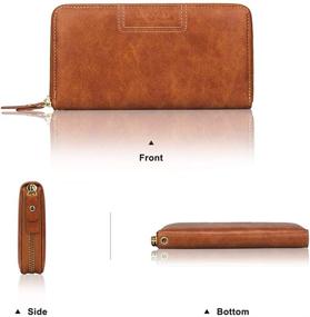 img 1 attached to 👜 Fashion-forward FT Funtor Wristlet: The Ultimate Women's Leather Organizer for Handbags & Wallets