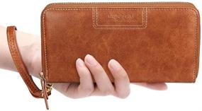 img 2 attached to 👜 Fashion-forward FT Funtor Wristlet: The Ultimate Women's Leather Organizer for Handbags & Wallets