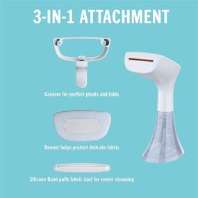 img 1 attached to Conair ExtremeSteam 1250 Watt Handheld Fabric Steamer: Advanced Heat Technology and Anti-Calcification Filter for Wrinkle-Free Fabrics, in White