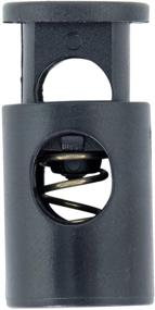 img 4 attached to 🔒 SGT KNOTS Single Barrel Spring Cord Lock - Plastic Toggle Stopper for Paracord, Drawstrings, Clothing & More (Black, Pack of 10)