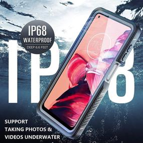 img 2 attached to 📱 ANTSHARE Waterproof Case for Motorola Moto G Power 2021 - Full Body Protection with Screen Protector, Shockproof and IP68 Rated