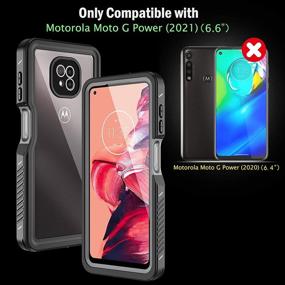 img 3 attached to 📱 ANTSHARE Waterproof Case for Motorola Moto G Power 2021 - Full Body Protection with Screen Protector, Shockproof and IP68 Rated