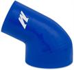 mishimoto mmhose-e46-01ibl silicone intake boot compatible with bmw e46 3-series 2001-2006 blue logo