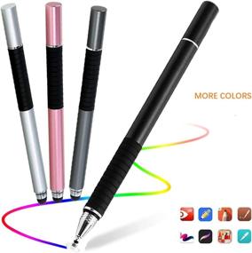 img 3 attached to 🖊️ 2-in-1 Touchscreen Stylus Pen for iPad iPhone Apple iOS Android Samsung Galaxy Cellphone - Sensitive Disc, Touchscreen Styli Pencil for All Touch Screen/Microsoft Surface Tablet/Smart Phones