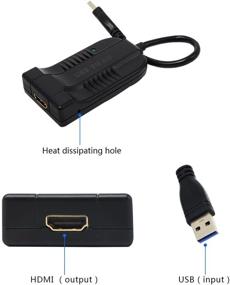 img 1 attached to 💻 USB 3.0 to HDMI 1080P Adapter Cable – External Video Card for PC Laptop, Multi Monitor Adaptor with USB to HDMI Capability