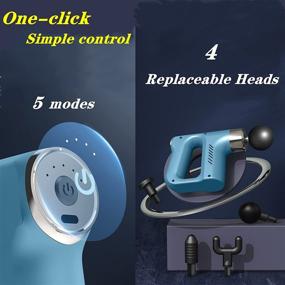 img 2 attached to 💆 Smaller YUSUMA Percussive Therapy Device: Compact Massage Gun with Powerful Brushless Motor for 16MM Deep Tissue Massage - Portable Handheld Massager for Back, Shoulder, Glutes, Arms, Calf's - Effective Full Body Pain Relief