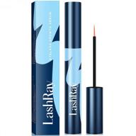 💁 lashray eyelash growth serum and eyebrow enhancer: longer, stronger, healthier lashes & brows (3ml) blue, 0.11 fl oz logo