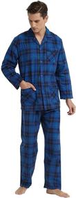 img 1 attached to 🌙 Premium Flannel Sleepwear with Long Sleeves by GLOBAL Pajamas