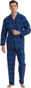 img 4 attached to 🌙 Premium Flannel Sleepwear with Long Sleeves by GLOBAL Pajamas