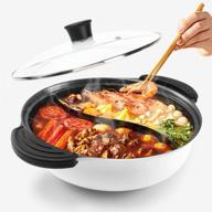 🍲 versatile 4.5 quart hot pot with induction cooker compatibility – perfect for home parties and family gatherings! логотип