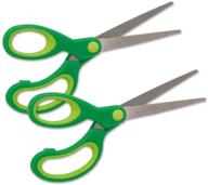 ✂️ 2-pack left-handed youth scissors by lefty's - true lefty design with pointed tips logo