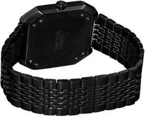 img 3 attached to ⌚ Часы Swiss Made Slow Jo 03 - 24-часовые часы с черным стальным циферблатом с одной стрелкой