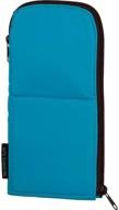 🖊️ kokuyo neocritz flat blue pencil case (f-vbf160-3): sleek and organized stationery storage solution logo