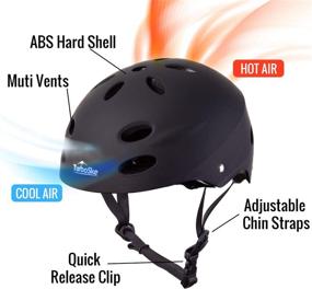 img 1 attached to 🚲 TurboSke Kids Helmet: Adjustable Size for 5-10 Kids Bike, Skate, Scooter - CPSC-Compliant Helmet for Boys and Girls