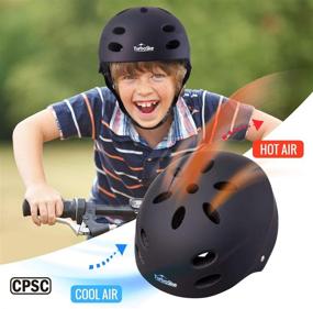 img 3 attached to 🚲 TurboSke Kids Helmet: Adjustable Size for 5-10 Kids Bike, Skate, Scooter - CPSC-Compliant Helmet for Boys and Girls