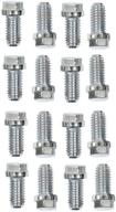 🔩 high-quality stainless steel header bolts by mr. gasket - 2211g, 3/8-16x3/4 16pc, silver logo