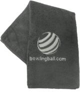 bowlingball com embroidered microfiber bowling towel logo