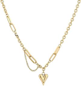 img 4 attached to 🌸 Lovely LYNMOS Necklace: A Delicate Plated Pendant for Girls' Jewelry