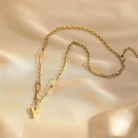 img 2 attached to 🌸 Lovely LYNMOS Necklace: A Delicate Plated Pendant for Girls' Jewelry