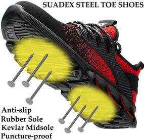 img 2 attached to 👞 Durable & Lightweight SUADEX Men's Work Shoes: Indestructible, Slip Resistant & Safety Construction