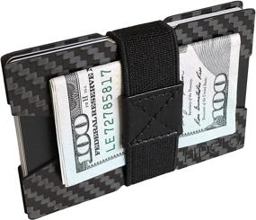 img 4 attached to FIDELO Carbon Fiber Minimalist Wallet Men's Accessories