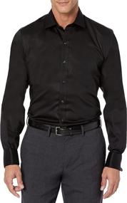 img 4 attached to 👔 Effortlessly Stylish BUTTONED French Micro Non Iron Sleeve Shirts for Men