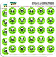 💀 bold poison skull and crossbones stickers for planners, calendars, scrapbooking, and crafting - opaque ode to creativity! logo