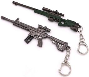 img 4 attached to 🎯 Sniper Shooting Pendant Keyring with Keychain