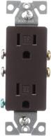 🔌 elegant designer duplex receptacle in oil rubbed bronze - eaton tr1107rb-sp-l logo