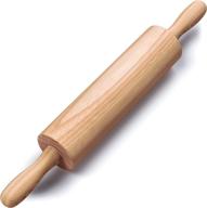 🥖 helferx 17.6 inch wooden rolling pin for baking - versatile long dough roller for all your baking needs logo