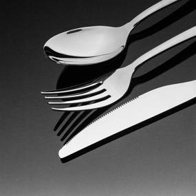 img 1 attached to 🍴 SANTUO Stainless Steel Silverware Flatware Set for Tableware