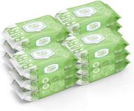 🍃 gentle and refreshing nice 'n clean scented baby wipes for sensitive skin - 12 pack, green tea & cucumber scent, 64 count logo