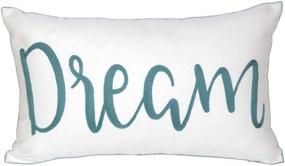 img 3 attached to 🌙 DECOPOW Dream Pattern Inspirational Quote Pillow Cover: A Stylish Embroidered Decoration for Your Home