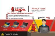 🔒 enhance privacy with the privacydevil pd170w screen - a 17.0" display privacy filter logo