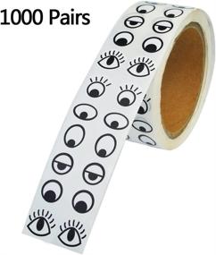 img 3 attached to 🎨 baotongle 1000 Pairs Eye Stickers Labels - Colorful Cute Novelty Stickers for Sealing, Craft, and Decoration