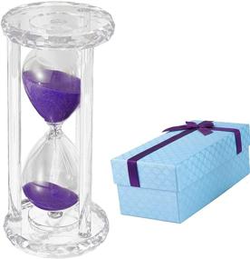 img 1 attached to ⌛️ Optimized Search: Purple Sand 30 Minute Hourglass Timer with Gift Box